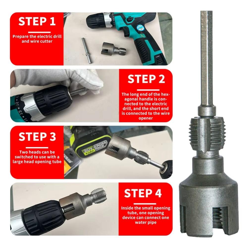 Pipe Threading Extraction Tool Internal And External Pipe Threading Tool Quick Repair For PPR PVC Plastic Pipes