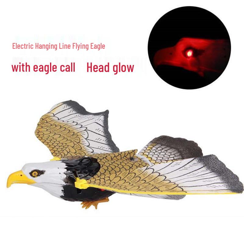 Telescopic Pole Electric Flying Bird Toy - Eagle Design