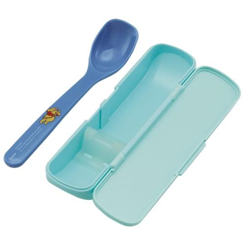 Skater Antibacterial Soup Spoon and Case Set, 16cm, Made in Japan, Disney Winnie the Pooh Costume, CSOP1AG