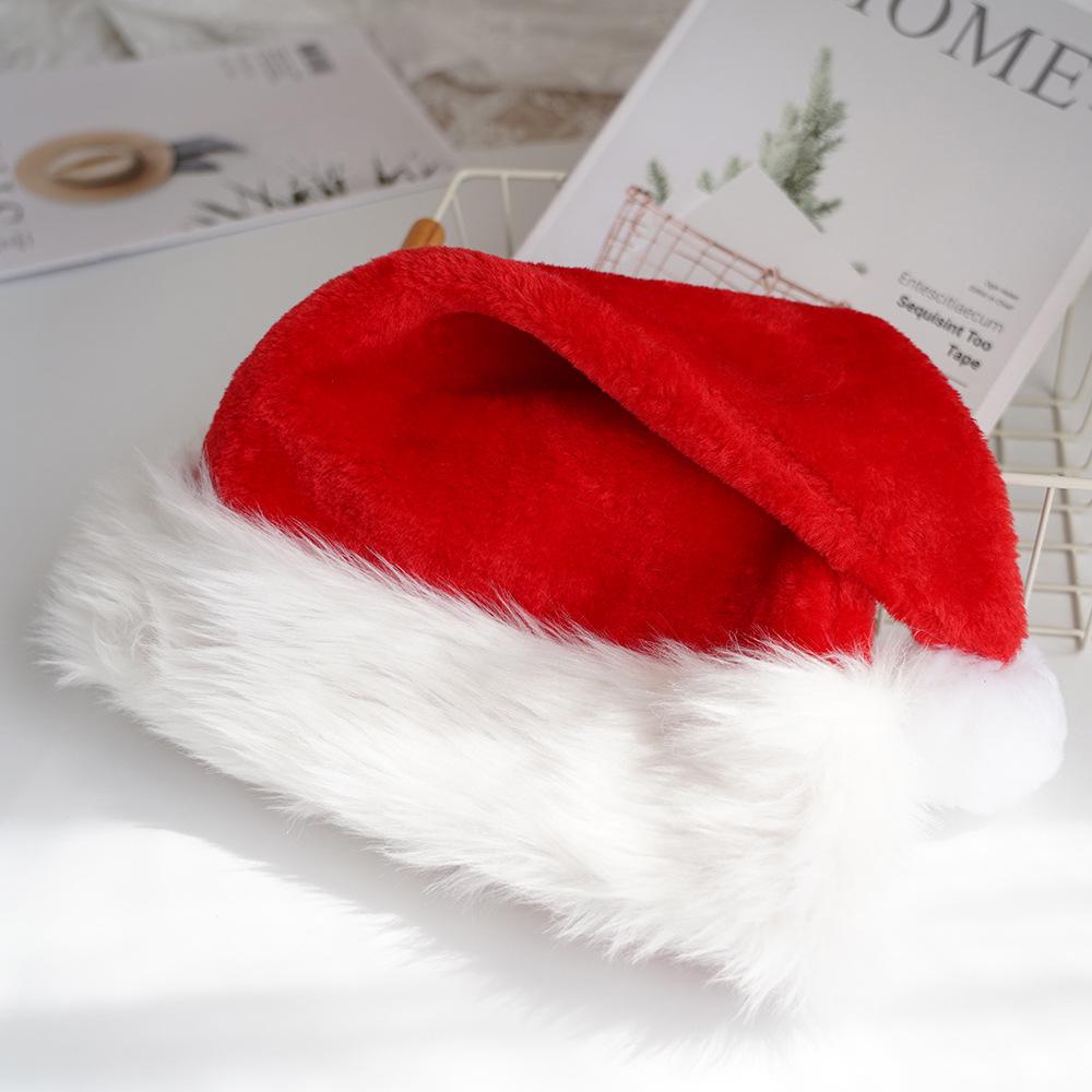 Christmas Hats for Kids and Adults – Short and Long Plush, Non-Woven Fabric, Festive Party Decorations