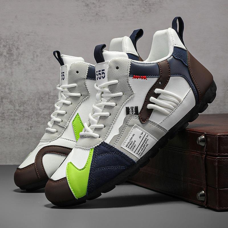 Fashion New Shoes for Men High Quality Leather Casual Shoe Luxury Tennis Shoes Comfort Sport Running Shoe Forrest Gump Shoes Men Sneaker