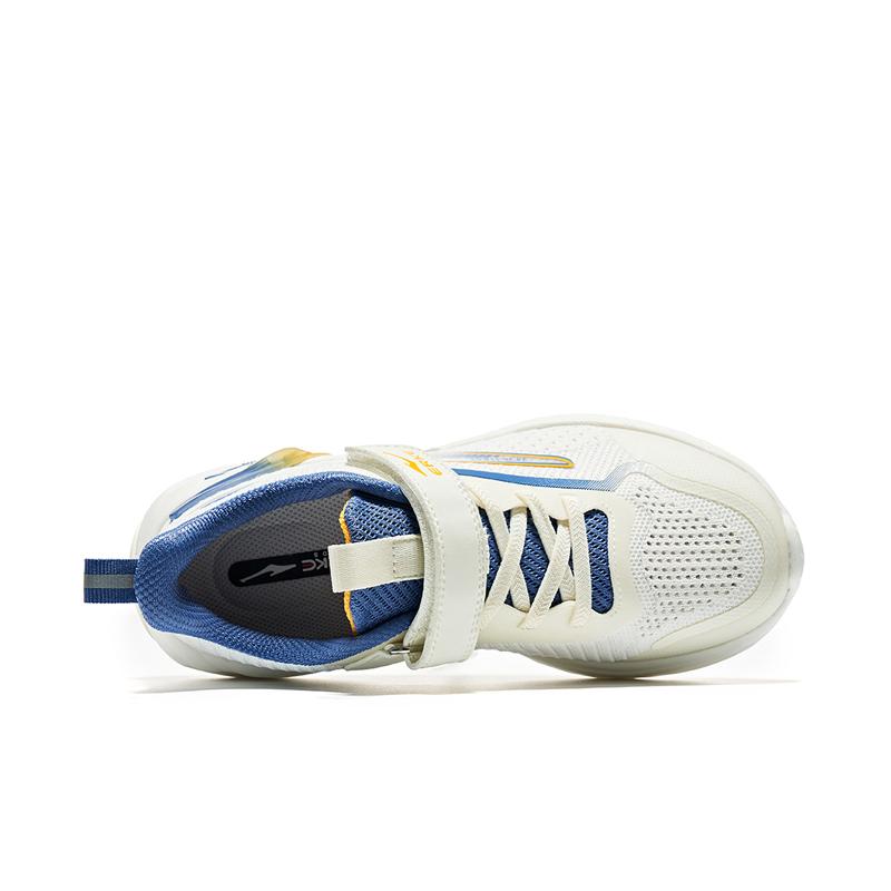 Hongxing Erke Non-Slip Wear-Resistant Low-Top Kids Running Shoes Kids Sneakers White Blue 65123103058-003