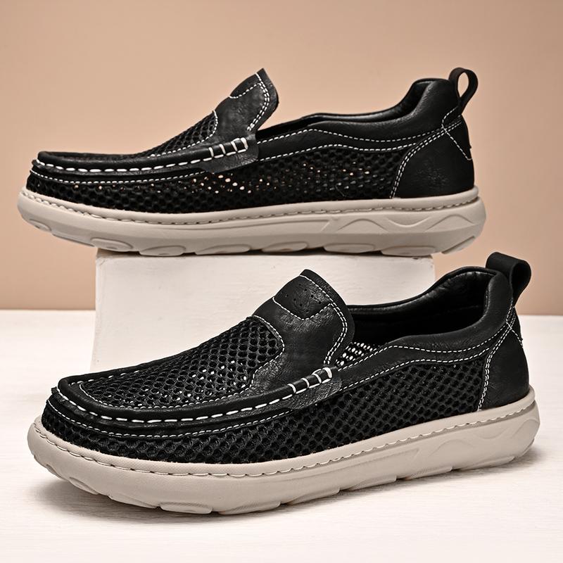 Summer Breathable Men Sneakers Casual Slip On Walking Shoes Moccasins Antiskid Comfortable Lightweight Man Shoes