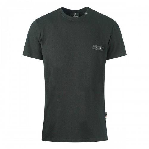 Plein Sport Mens Logo Leather Patch T-Shirt