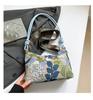New Cross-Border Embroidered Floral Top Handle Bag Chinese Style Shoulder Bag Comfortable and Versatile Texture Storage Bags