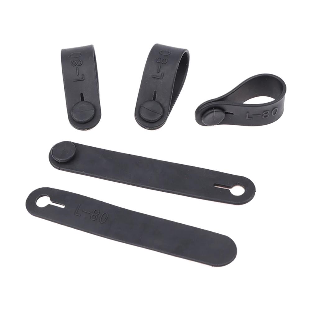 10Pcs Motorcycle Rubber Frame Securing Cable Wiring Harness Power Cord Tie Clutch Line Brake Cable Ties Elastic Fix Supplies