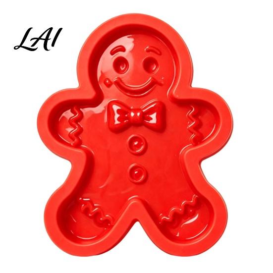 Creative DIY Home Decor Christmas Stepping Stone Mold Silicone Tree Santa Wreath Gingerbread Man Design Artistic Garden Ornament Mold Non
