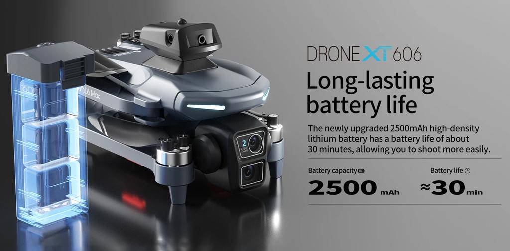 Original XT606 Drone Professional 8K HD Camera 5G GPS WIFI FPV Drones 4.5 Inch Screen Avoidance Brushless Motor RC Dron Toys