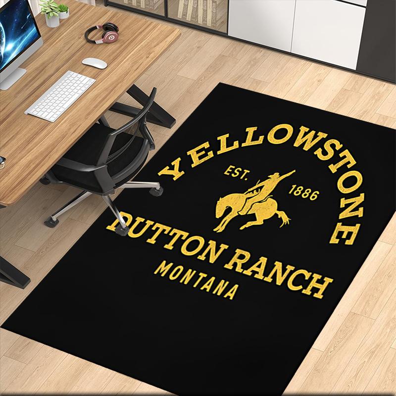 Yellowstone Printed Carpetrugfor Office Chair Living Room Bedroom Kitchen Room Decor Gifts