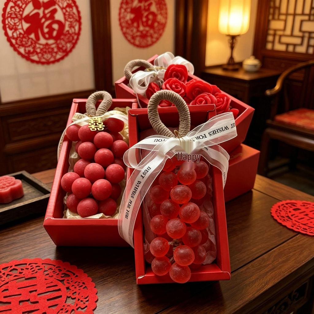 Festive Handmade Scented Grape Soap - Wedding Favors & Birthday Gifts