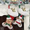 Cartoon Large Christmas Stocking Xmas Tree Ornaments Fireplace Christmas Stocking  Garden