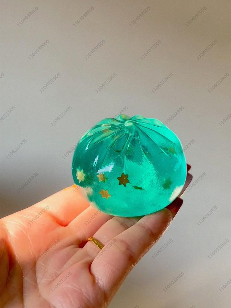 Pallina Anti-Stress a Forma di Panino alla Menta, Pallina Antistress Non Rimbalzante, Giocattolo Fidget, Giocattolo Sensoriale ASMR, Sollievo dallo Stress per Bambini e Adulti, Esercizio per le Mani