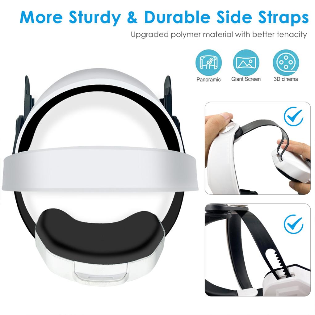 VR Headset Rechargeable Enhanced Adjustable Head Strap Power Bank Headband Support Replacing Bracket Accessory