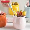 304 Stainless Steel Fruit Fork Set with Storage Jar