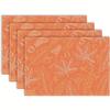 4/6pcs Set Autumn Minimalist Maple Pine Ginkgo Leaf Seasonal Placemats Suitable for Home Kitchen Dining Indoor Outdoor Decor 12x18 Inches