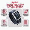 WatchGecko Ridge Military Nylon Watch Band - Stylish and Durable Navy Bond - 20mm