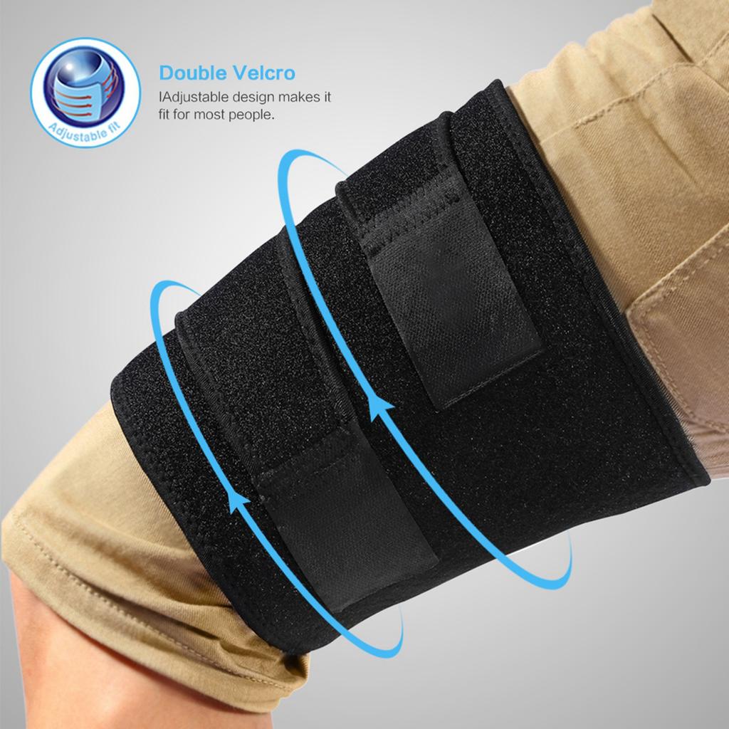Supporto per Coscia per Sollievo dal Dolore ai Muscoli Posteriori della Coscia, Quadricipiti e Inguine, Fasciatura Compressiva Regolabile