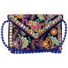 Bolsas de Mão para Mulheres Jaipuri Rajasthani Bordado Feito à Mão Trabalho com Espelhos Bolsas Transversais Elegantes para Mulheres Bolsas Transversais para Senhoras e Meninas - 22X16 Cm