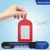 Premium PU Leather Luggage Tag with Stitching and Signature Card