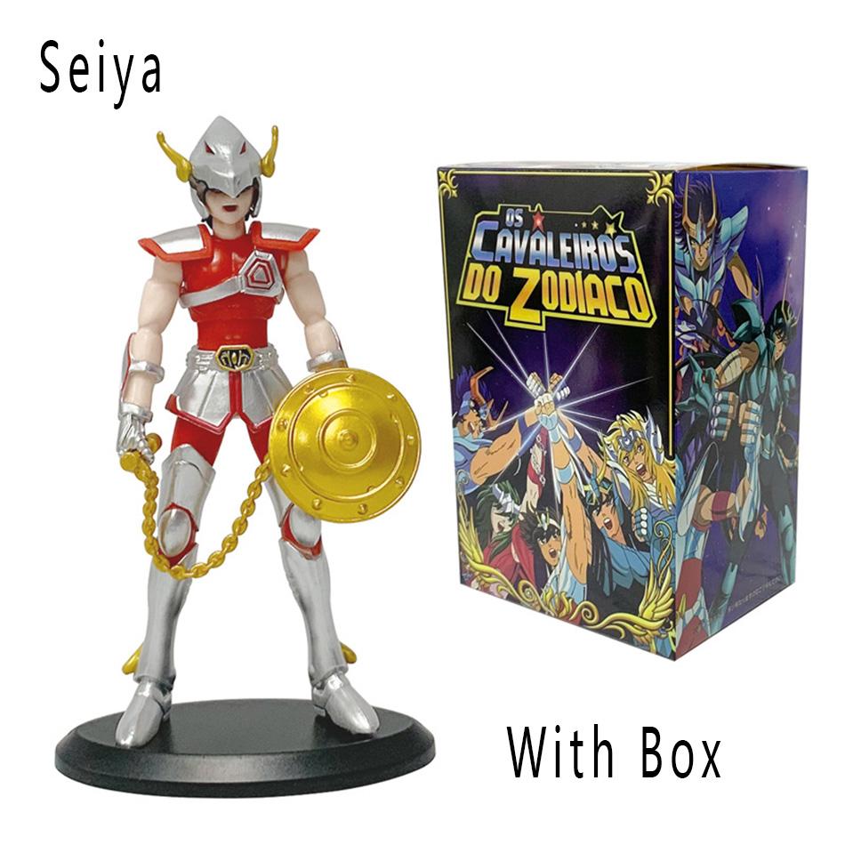 Anime Figure Phoenix Ikki Hyoga Seiya Shiryu Standing Armor Model Children's Toys PVC Box Desktop Collection Christmas Toys