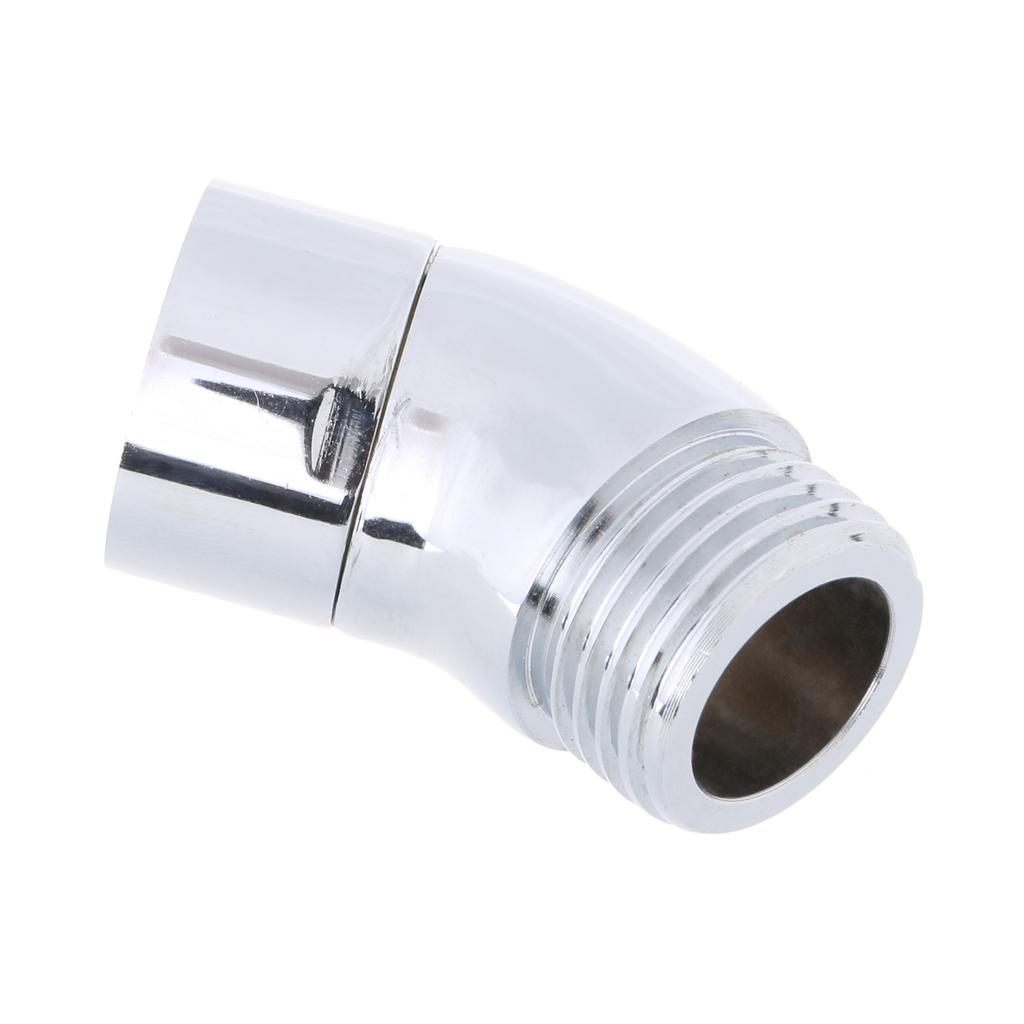 135 Degrees Shower Head Elbow Adapter Shower Arm Angle Adapter for Wall mounted Shower or Hand Shower Easily to Install