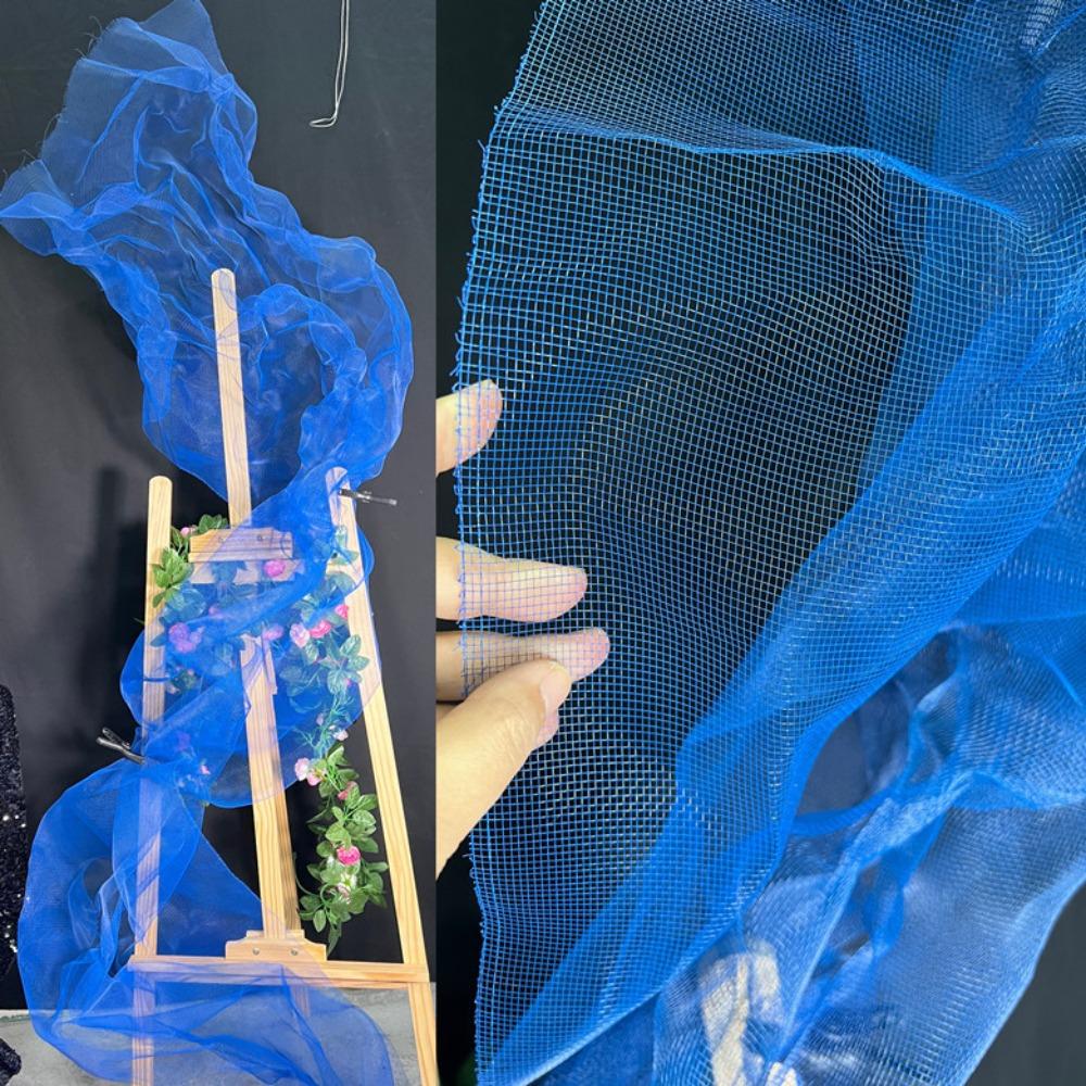 Tkanina Organza Jasná Síťovina Mlha Oblaků Dekorace pro Kutily Pozadí pro Umění Pevná Síťovina Textura Síťoviny Skládaný Tvar