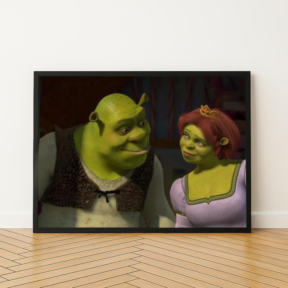 Paint by Numbers with Frame Paintings for Painting Shrek and Fiona 50X40 Cm