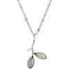 Green leaf necklace fashion accessories small fresh niche design feeling neck chain simple pendant female ins