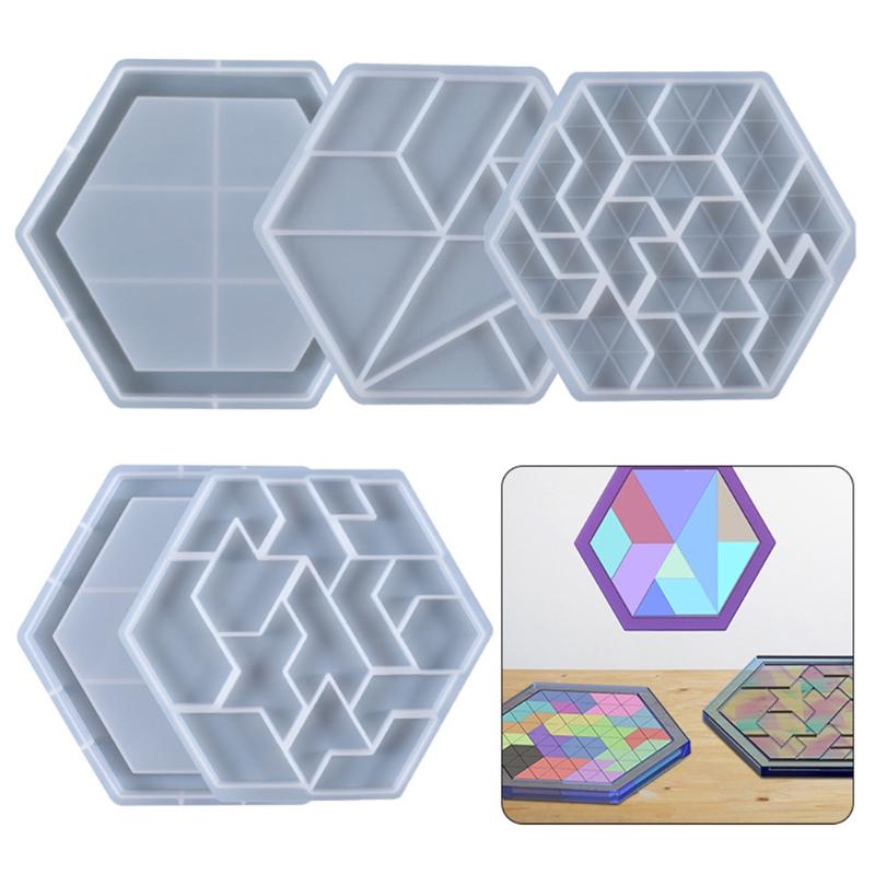 Hexagonal for Tank Figure Puzzle Mold -Building Blocks Brain Teasers Toy Mold Fun and Challenging Logical Thinking Game