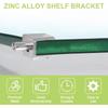 20pcs Glass Shelf Supports: Polished Chrome Zinc Alloy Adjustable Wall-Mounted Clips with Pin, Fits 5-8mm Frameless Glass