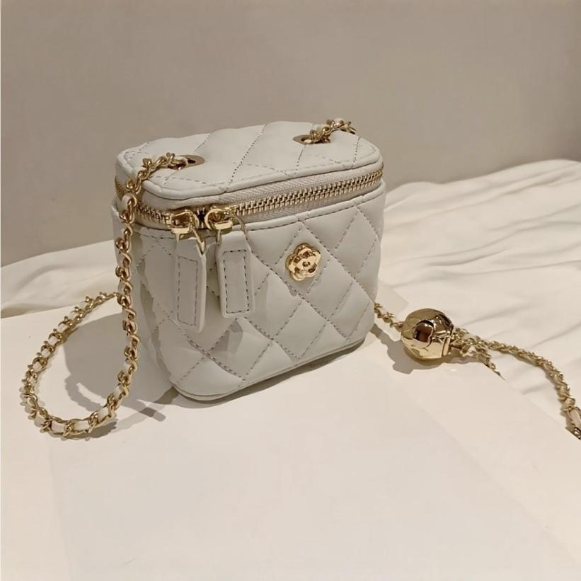 Cross-Border Hot-Selling Secret Garden Camellia Diamond Chain Box Small Bag for Women Summer Mini Shoulder Crossbody Bag