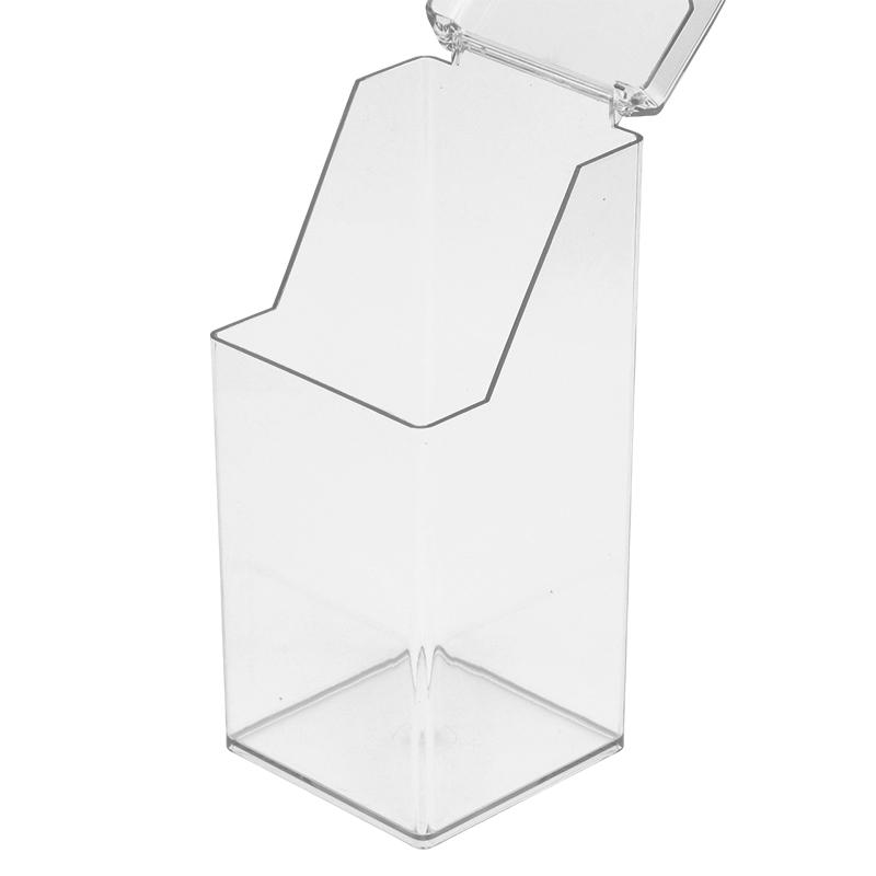 Průhledný stolní úložný box na kosmetiku s víkem Velkokapacitní box na pleťové masky Box na rtěnky akrylový Prachotěsná šperkovnice