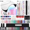 PHOENIXY 36W UV Nail Lamp Nail Gel Kit Polish Gel Nail Decoration Tools Colors Varnish Gel Top Base Coat Manicure Set