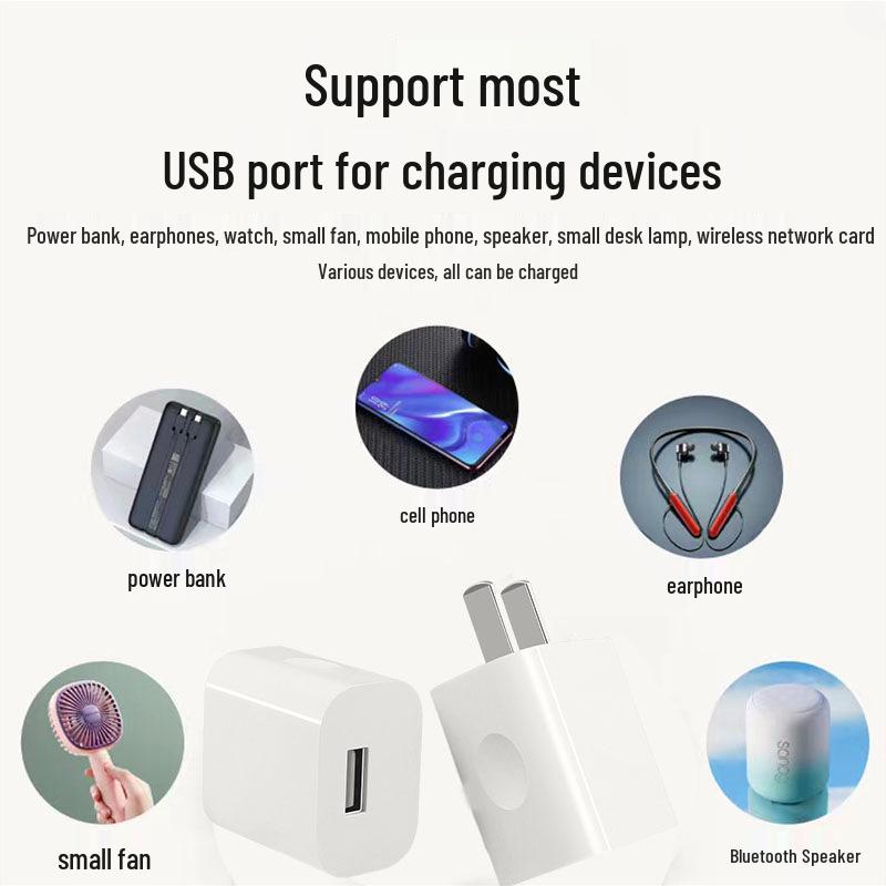 3C Certified Wireless Bluetooth Headset Charger, 5V1A Low Power USB Plug