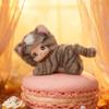 Plush Family Cat Face Toy With Short Faux Fur For Office Desk Decor