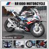 New 1/9 BWM S1000RR Large Size Simulation Alloy Motorcycle Model Shock Absorbers Carrying Lighting Collection Toy Car Kid Gift