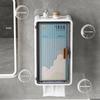 Multifunctional Household Wall-mounted Punch-free Flat Door Tissue Box Bathroom Storage Box Tissue Box Bathroom Transparent Wall-mounted Paper Box
