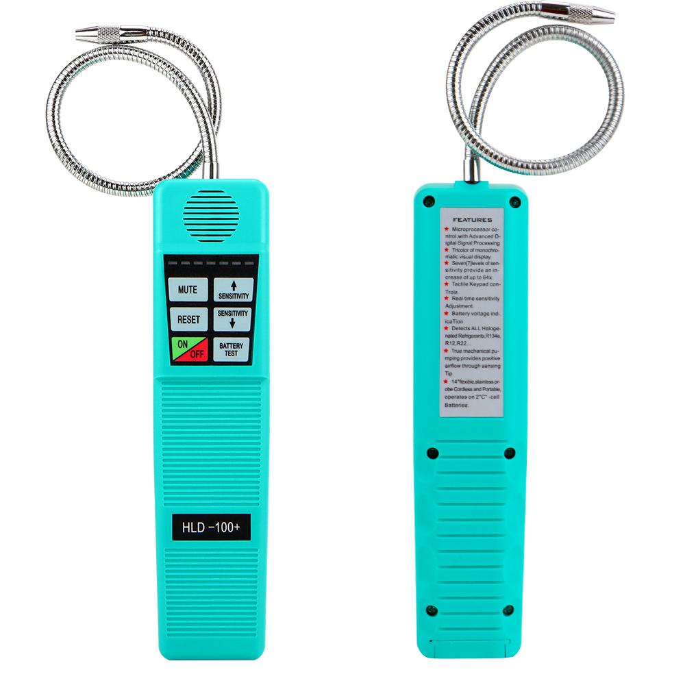 Smart Halogen Leak Detector Freon Gas Leak Detector HLD-100+ Gas Analyzer Refrigerant Leakage Tester for R410A R134A HVAC Test