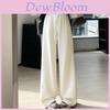 Women Spring Autumn Loose Fit Wide Leg Casual Trousers For Daily Wear