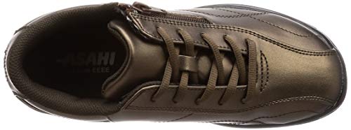 Asahi Walking Shoes with Zipper, Lightweight, L511, Bronze, 25.0 cm, 4E
