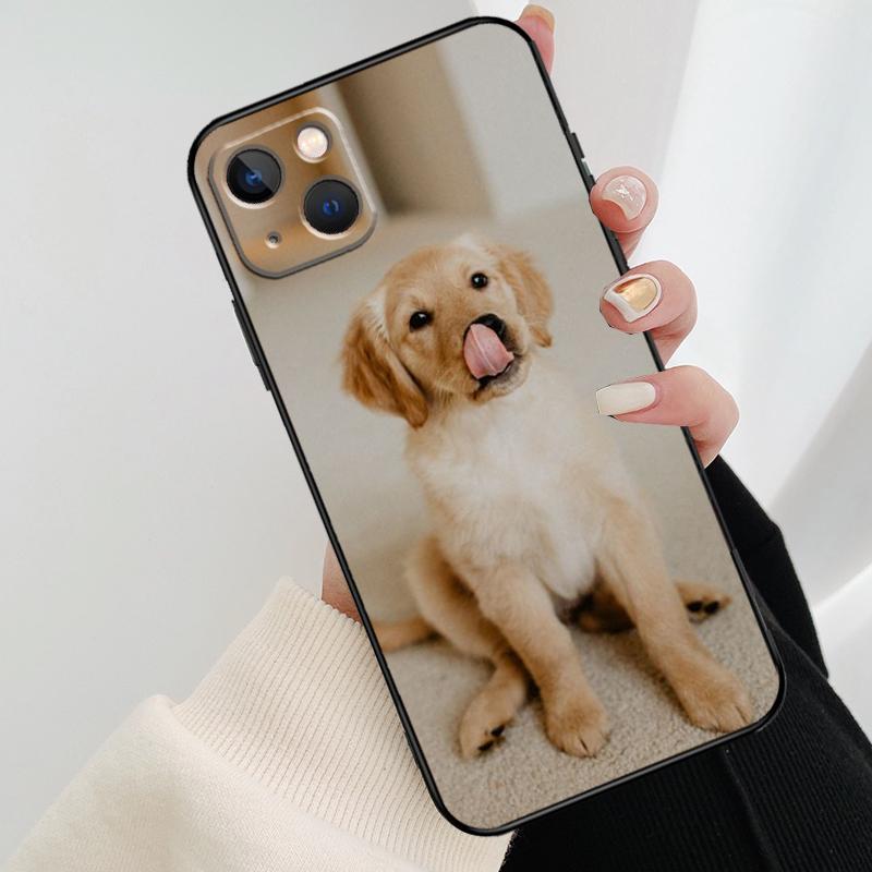 Golden Retriever Hund Handyhülle Für iPhone 11 12 13 14 15 16 Pro XS Max Mini Hülle Für iPhone X XR Plus Rückseite Hülle