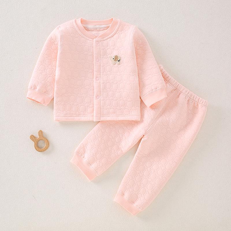 Infant Winter Cotton Underwear Set: Thick, Warm, Two-Piece for Boys & Girls