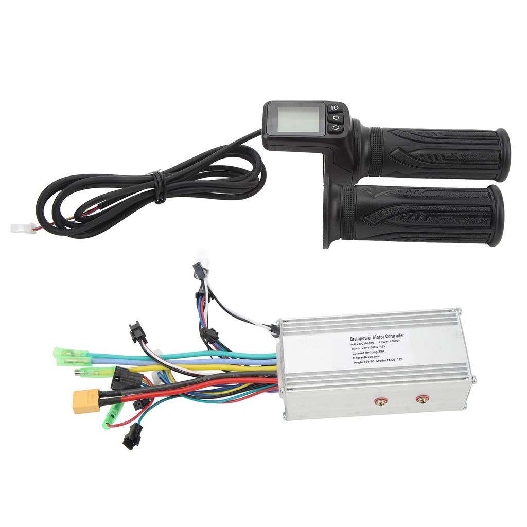 36V 48V 1000W 38A 3 Mode Sine Wave Brushless Controller 128DX Electric Bike Full Throttle Grip with