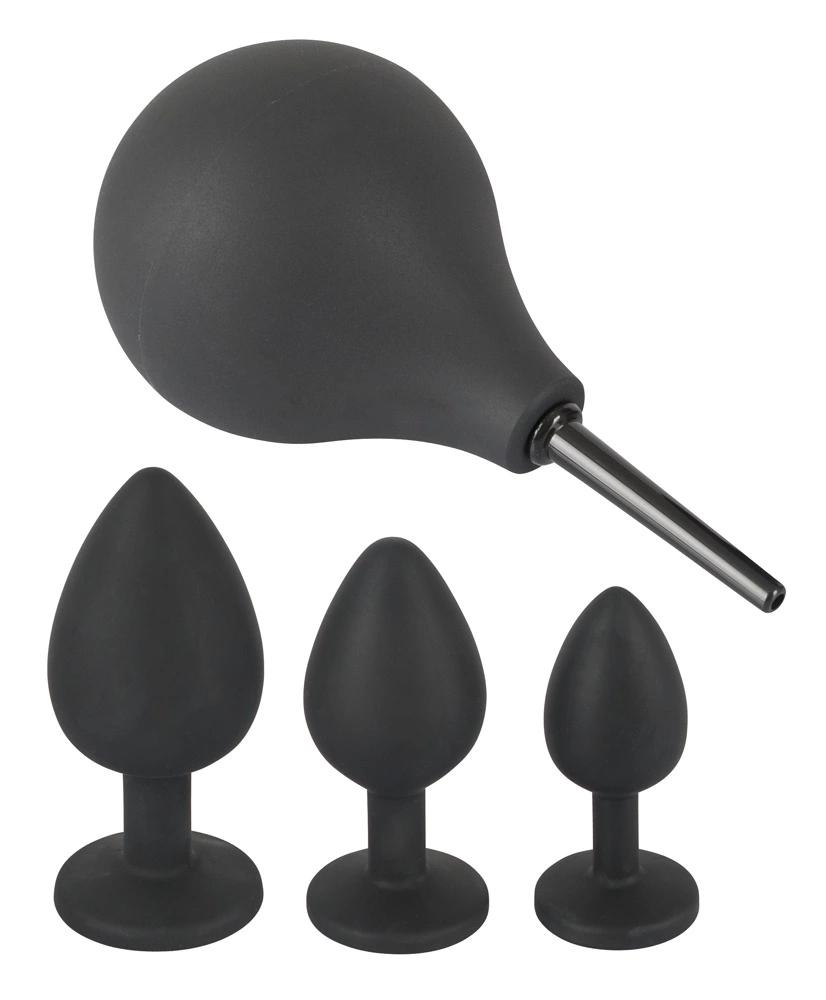 Black Velvets - 4-Piece Anal Shower Set