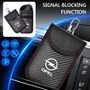 Car Key Case Signal Blocker Bag RFID Shielding Pocket For Opel Astra G H J K F Corsa D Zafira B Insignia Mokka Regal Accessories
