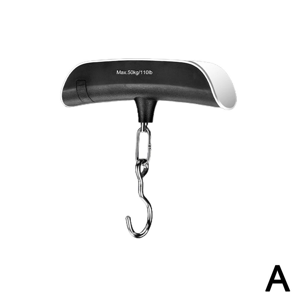 Высокоточный портативный цифровой LCD весы-безмен с крюком 110lb/50кг для багажа