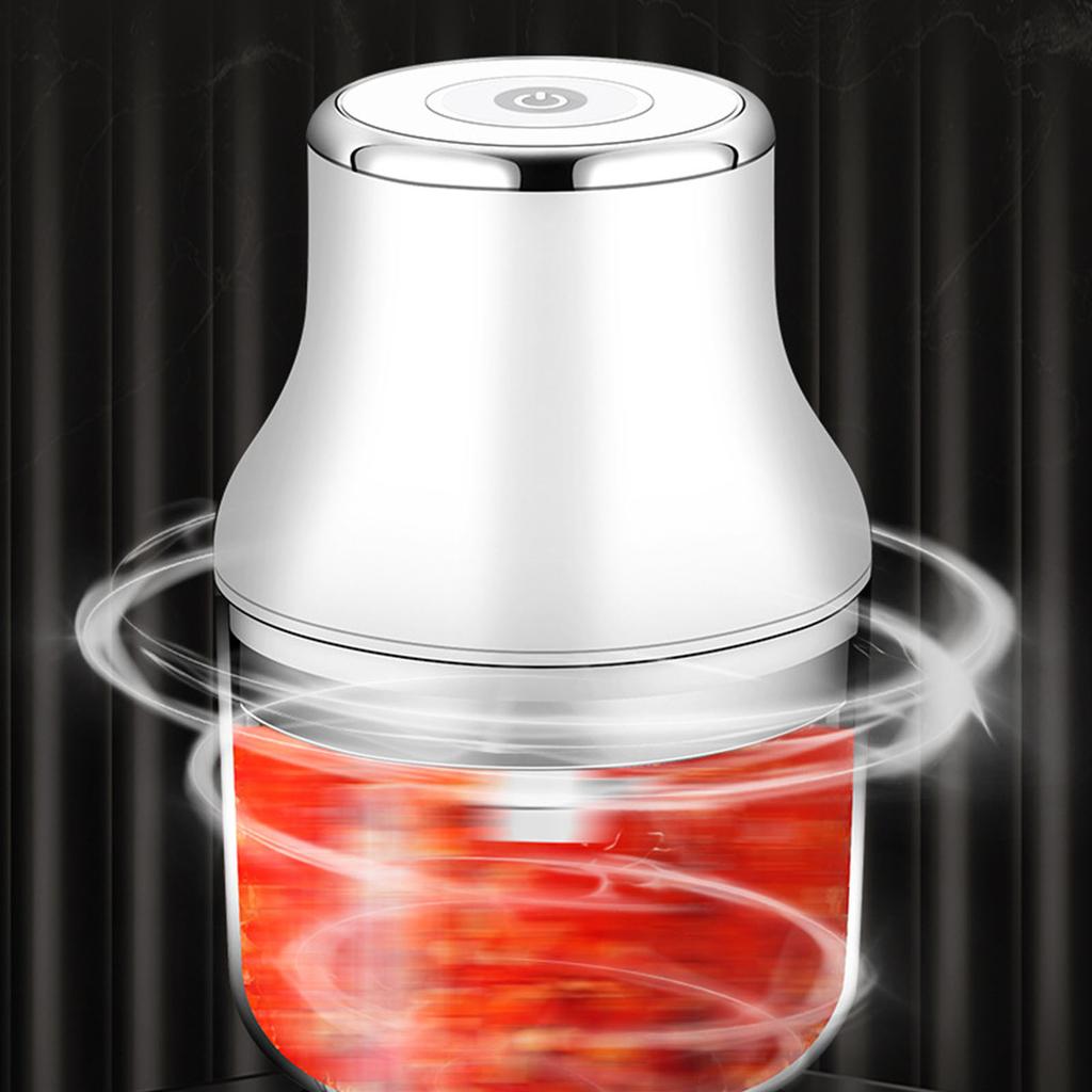 USB Rechargeable Mini Garlic Chopper Powerful Food Processor for Vegetables and Meat Wireless Mincer Kitchen Appliance