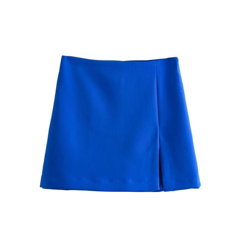 Kaslead New Arrival Women's Fashion Style Stylish Simple and Versatile Slit Hemline At Hem Culottes 1478041