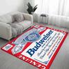 King Of Beer B-Budweiser Floor Mat INS Style Soft Bedroom Floor House Laundry Room Mat Anti-skid Household Carpets
