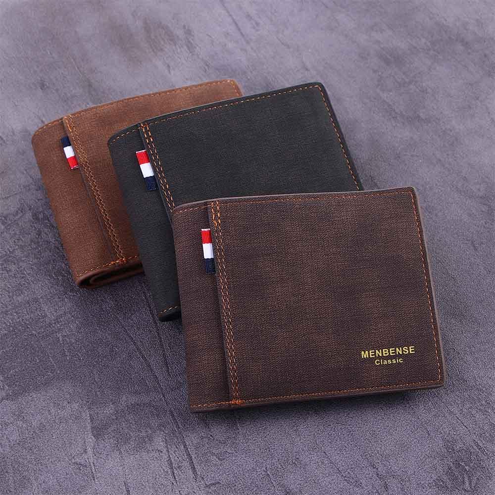 Multi Card Pockets Credit Card Clip Short Money Bag Business Card Holder Coin Purse Male Wallet